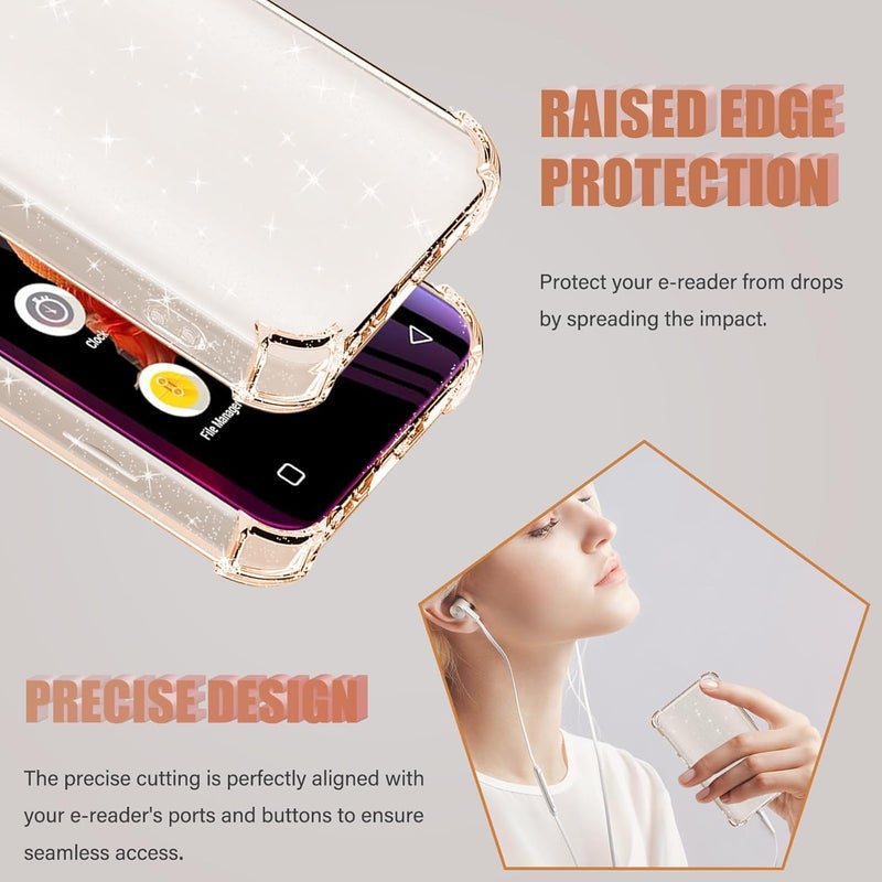 Aippdo Case for innioasis G1 G3 Mp3 Player,TPU Clear Cover for Mp3 Player Anti-Scratch Shock Absorption 4.0 inch Case Crystal Clear. - Image 5